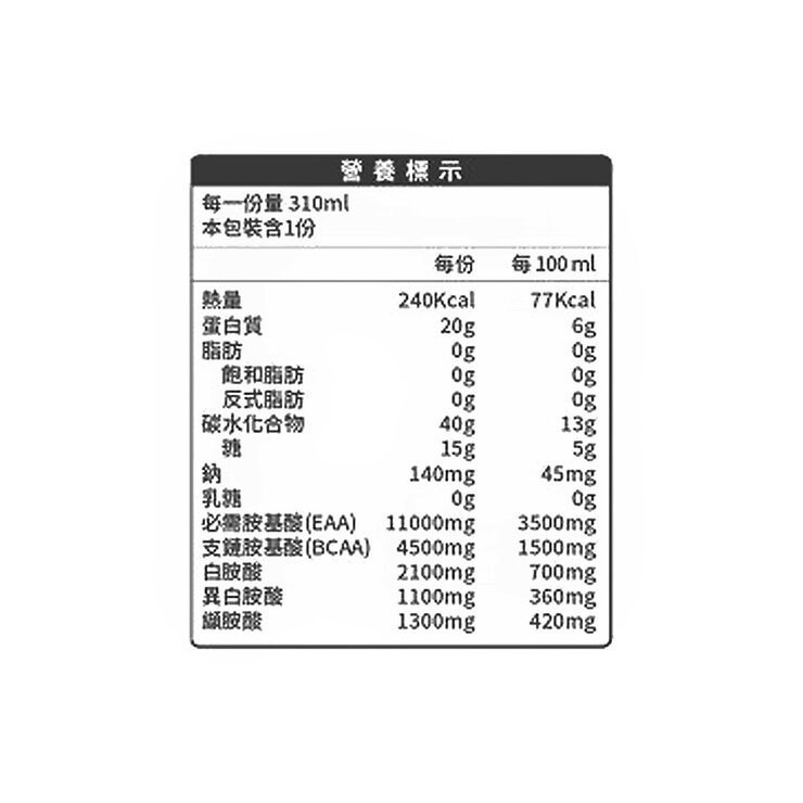 百仕可 PF+ 運動營養 運動後能量蛋白飲 可可風味 310毫升 X 12罐 - Image 2
