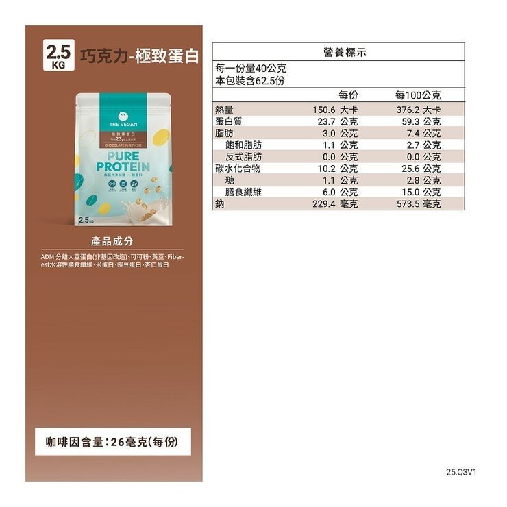 樂維根 極致優蛋白 巧克力口味 2.5公斤 - Image 4