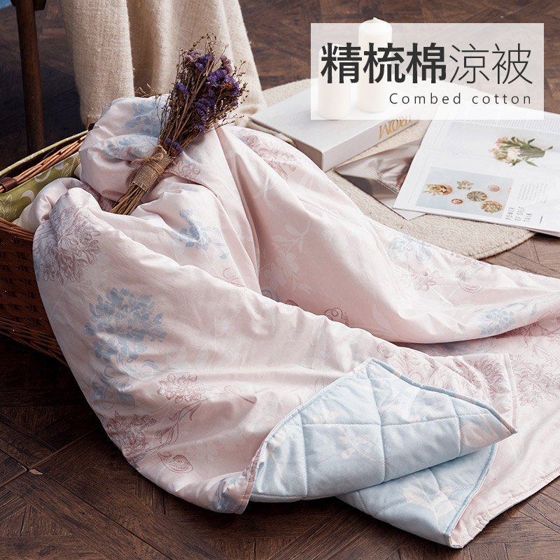 【台灣製】涼被 / 雙人【夢遊愛麗絲】100%精梳棉 雙人涼被