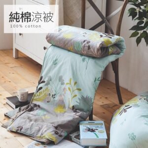 【台灣製】涼被 / 雙人【香草綠】100%純棉 雙人涼被