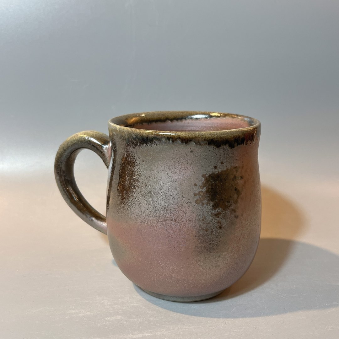 柴燒500cc古樸落灰桑椹紫金馬克杯 / 啤酒杯 / 小平凡手作 - Image 3