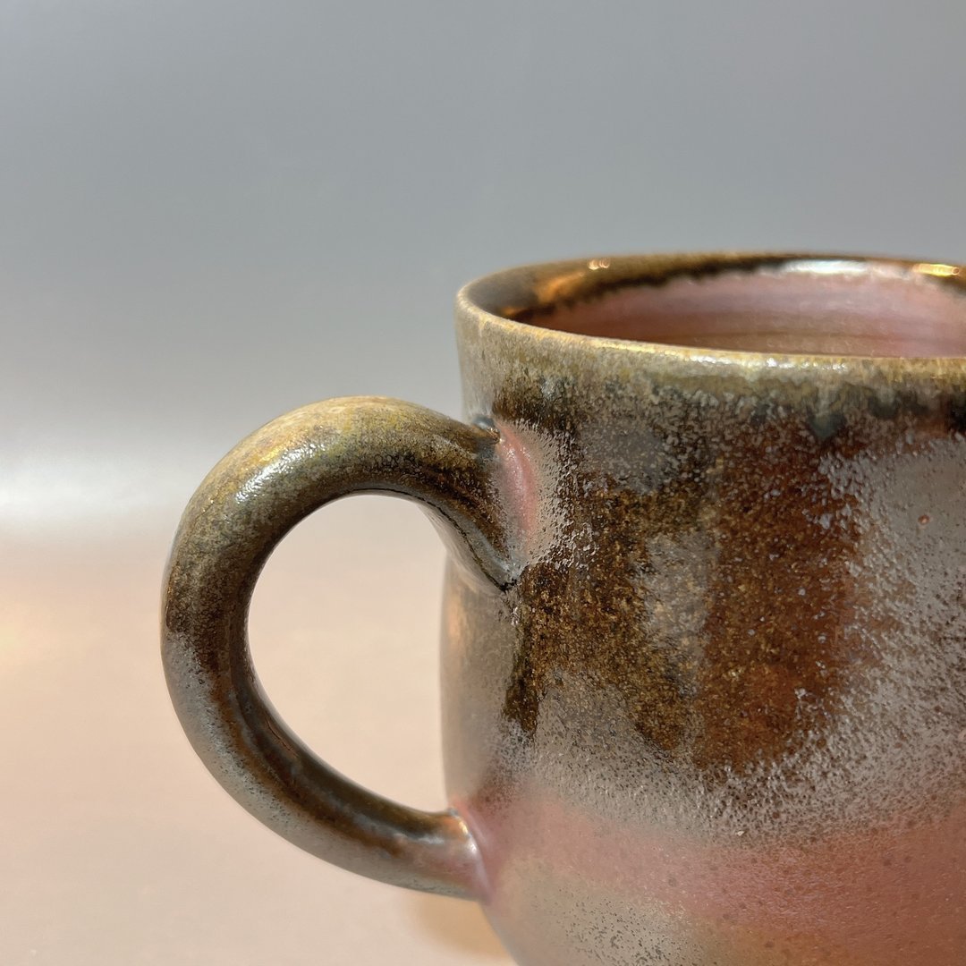 柴燒500cc古樸落灰桑椹紫金馬克杯 / 啤酒杯 / 小平凡手作 - Image 4