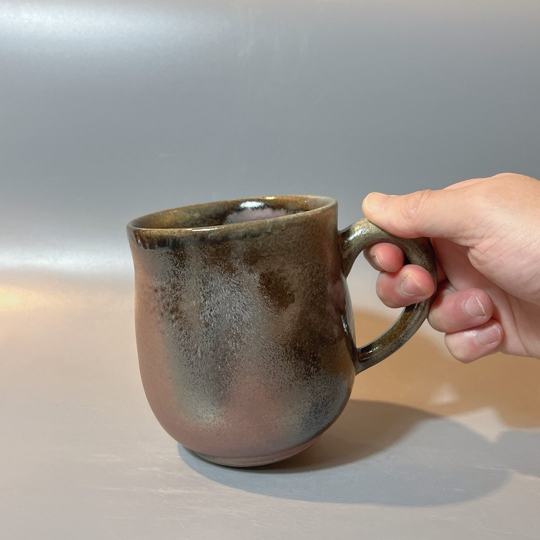 柴燒500cc古樸落灰桑椹紫金馬克杯 / 啤酒杯 / 小平凡手作 - Image 5
