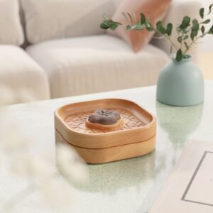 方窗之花 - 擴香飾品收納盒 / 國產材實木製 零錢鑰匙收納