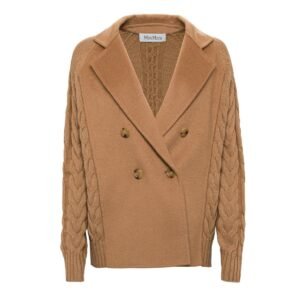 Max Mara 女雙排釦羊毛針織外套