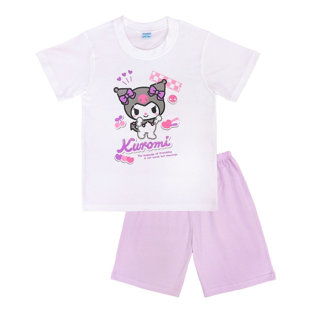 Licensed 女童短袖休閒服四件套組 酷洛米 - Image 2