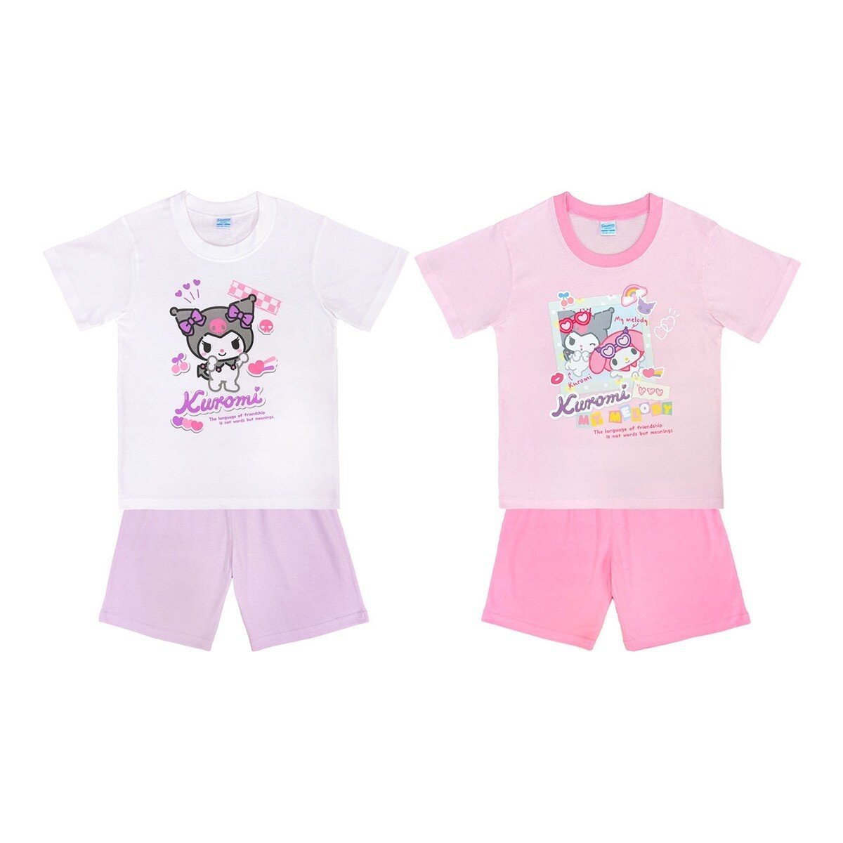 Licensed 女童短袖休閒服四件套組 酷洛米