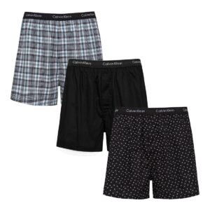 Calvin Klein 男純棉平口褲3入組 L