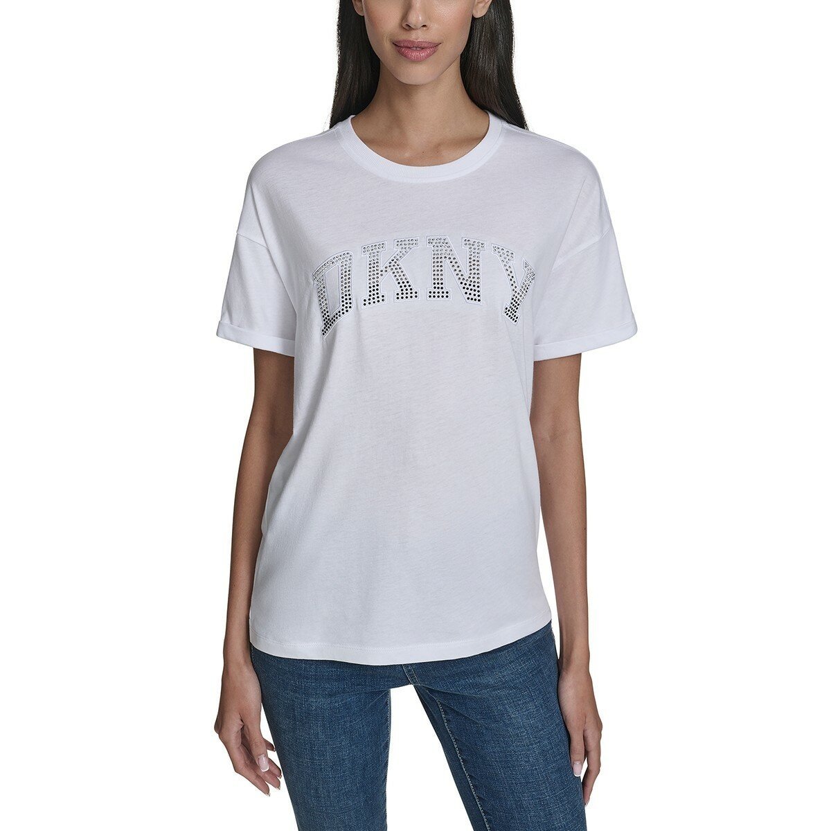 DKNY Jeans 女 Logo 短袖上衣 - Image 3
