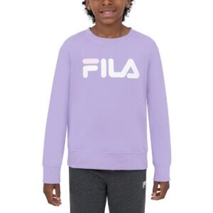 Fila 兒童圓領刷毛長袖上衣