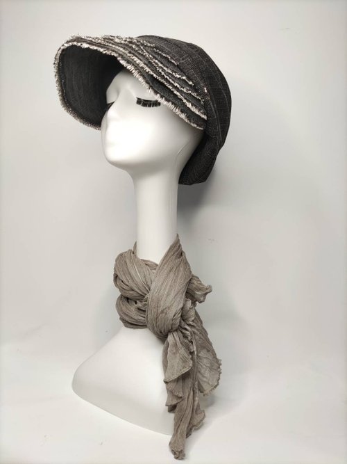 【預購】DYM Fashion莫蘭迪灰 法式貝蕾報童帽 訂製帽-小眾設計師品牌 - Image 2