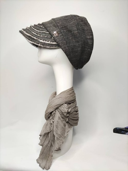 【預購】DYM Fashion莫蘭迪灰 法式貝蕾報童帽 訂製帽-小眾設計師品牌 - Image 3