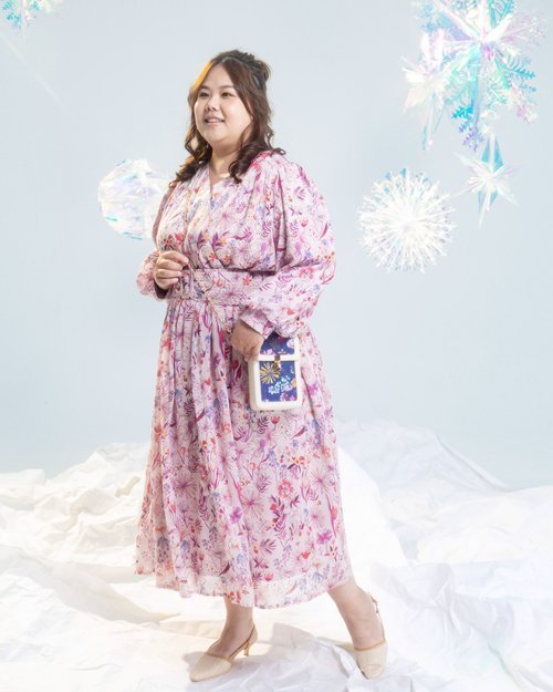 【預購】【露台上的波麗】走路有風 寬腰帶很美的飄逸長洋裝 撫子色 - Image 6