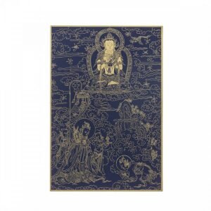 故宮百年紀念描金佛卡系列-觀音現自在天身說法