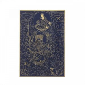 故宮百年紀念描金佛卡系列-觀音現大自在天身說法