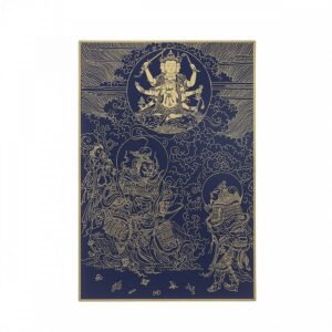 故宮百年紀念描金佛卡系列-觀音現天大將軍身說法