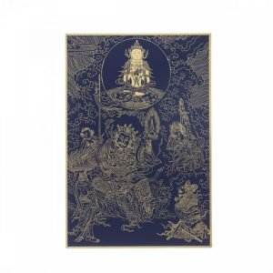 故宮百年紀念描金佛卡系列-觀音現毘沙門身說法