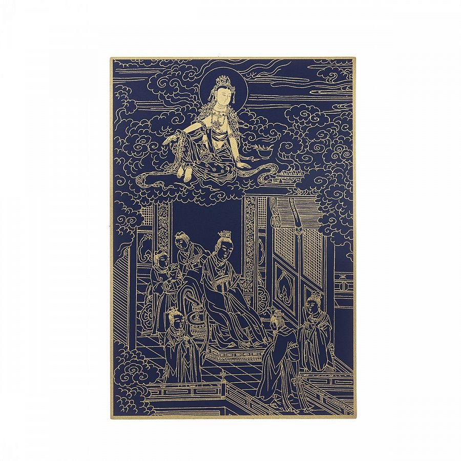 故宮百年紀念描金佛卡系列-觀音現小王身說法