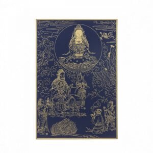 故宮百年紀念描金佛卡系列-觀音現婆羅門身說法
