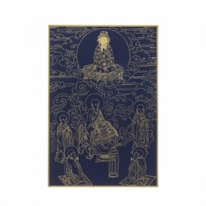 故宮百年紀念描金佛卡系列-觀音現比丘、比丘尼、優婆塞、優婆夷身說法
