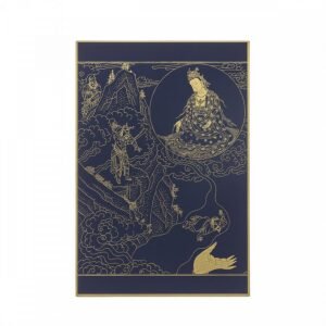 故宮百年紀念描金佛卡系列-觀音救墮落山底難