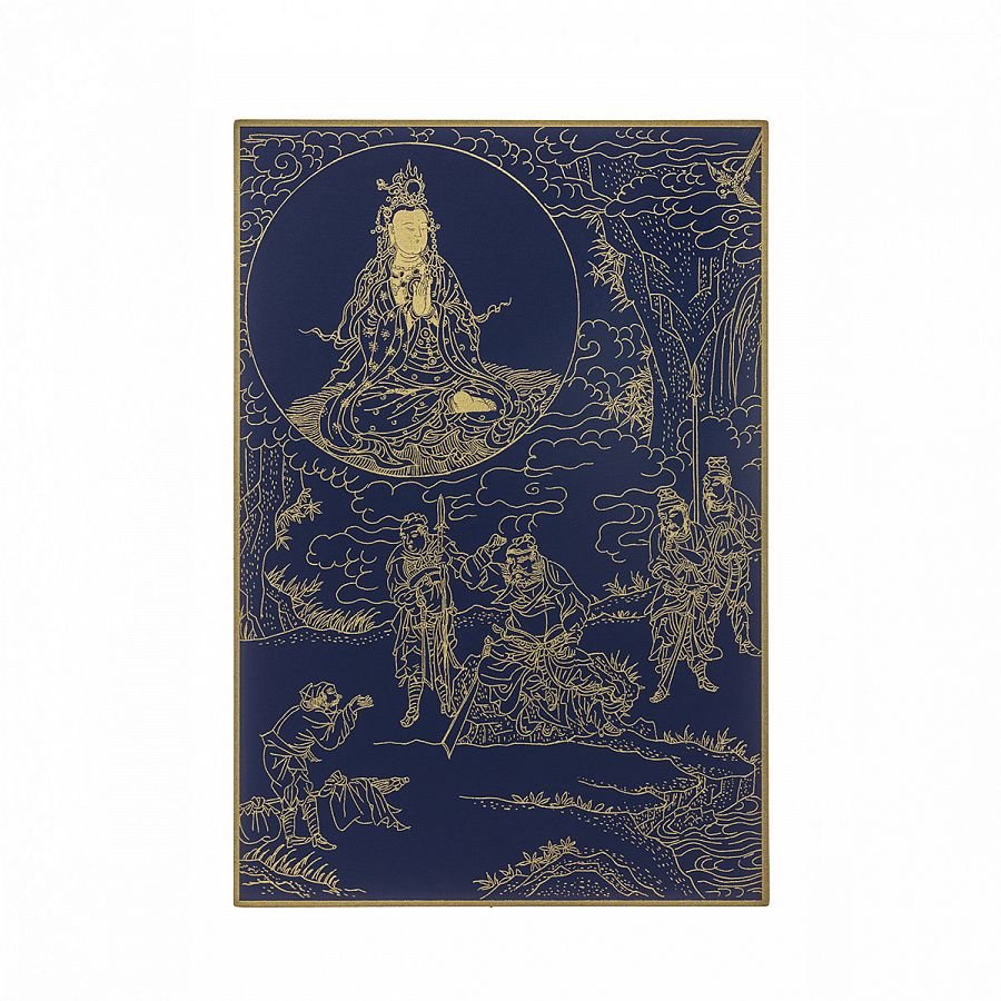 故宮百年紀念描金佛卡系列-觀音救怨賊加害難
