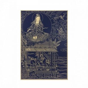 故宮百年紀念描金佛卡系列-觀音救詛咒毒藥難