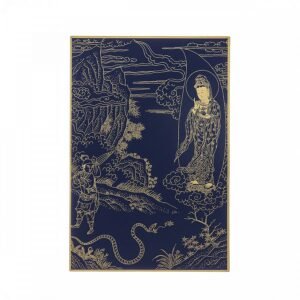 故宮百年紀念描金佛卡系列-觀音救毒虫難