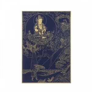 故宮百年紀念描金佛卡系列-觀音救天災難