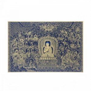 故宮百年紀念描金佛卡系列-圓覺經佛說法圖