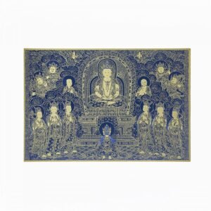 故宮百年紀念描金佛卡系列-心經佛說法圖