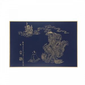 故宮百年紀念描金佛卡系列-文殊大士出山圖