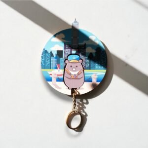 【不傷心福利品】黑熊遊台灣 Key House 鑰匙圈 禮物 台灣景點
