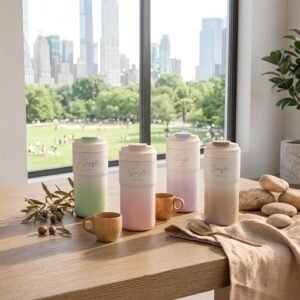 【預購】【台灣製】客製化隨行杯禮物|漸層質感設計|550ml雙層不鏽鋼陶瓷|送禮推薦