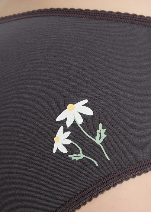 【台灣製】XXL 抗菌系列.花邊高腰三角內褲 - Image 4