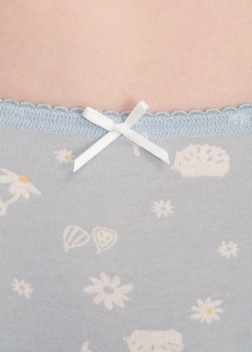【台灣製】XXL 夏日時光.花邊高腰三角內褲 - Image 4