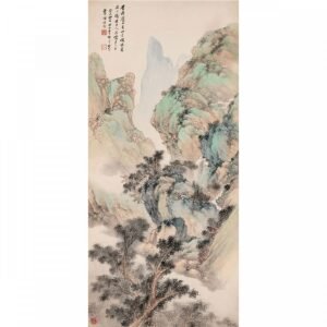 宣彩畫 民國 祁崑 廬山憶舊