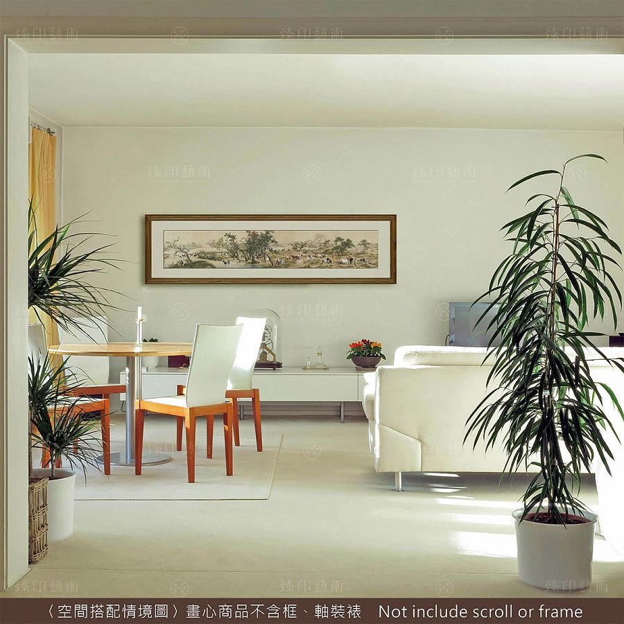 數位複製畫 清 郎世寧 百駿圖 (局部200cm) - Image 3