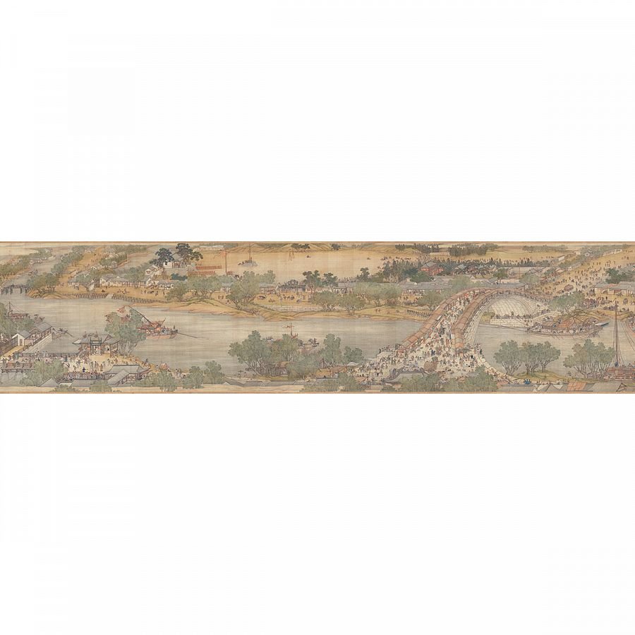 數位複製畫 清院本 清明上河圖 (局部150cm)