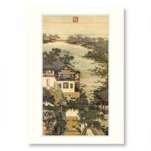 B4小畫片 清畫院畫十二月月令圖六月