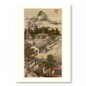 B4小畫片 清畫院畫十二月月令圖七月