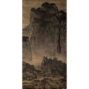 複製 畫心 宋范寬谿山行旅圖