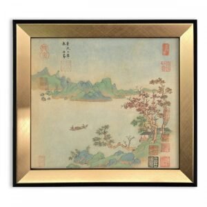 藝術小框畫＿宋元名蹟冊元趙孟頫山水