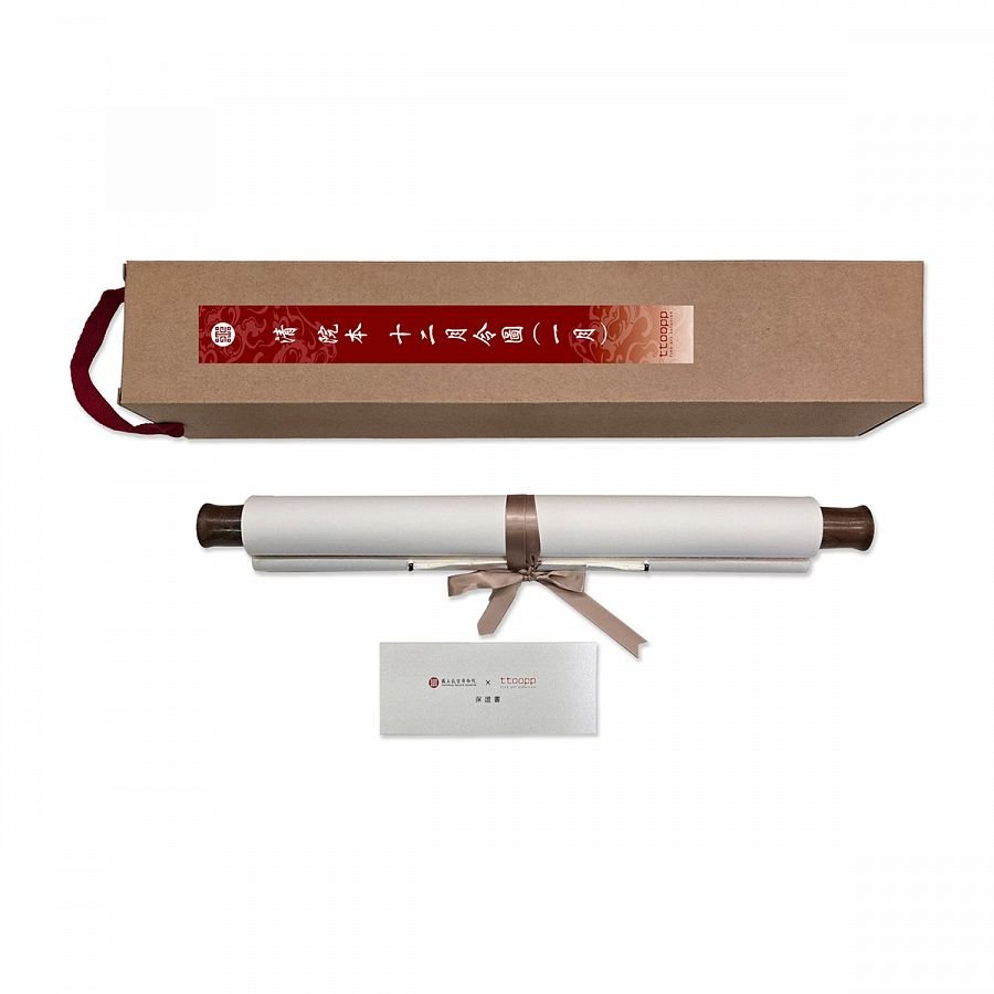 卷軸_清畫院畫十二月月令圖一月 軸 - Image 2