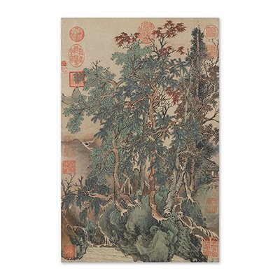 畫心:清 王翬 秋林圖 軸