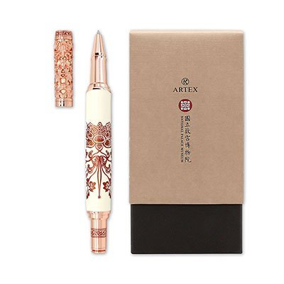 金番花鋼筆禮盒(米玫金) - Image 2