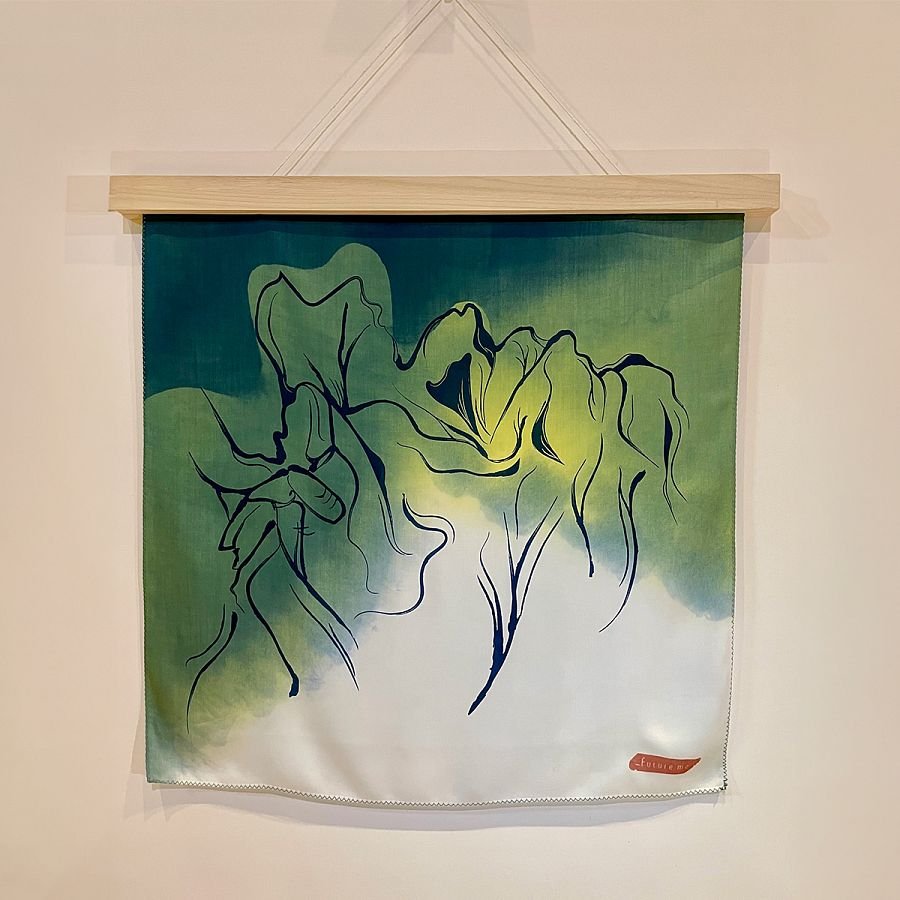 翠玉白菜天然染領巾 - Image 5