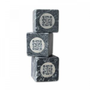 【台灣製】JEmarble 天然大理石冰石8入組 (雷射雕刻 LOGO)-綠