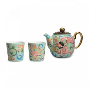 【台灣製】雙龍纏枝茶具組