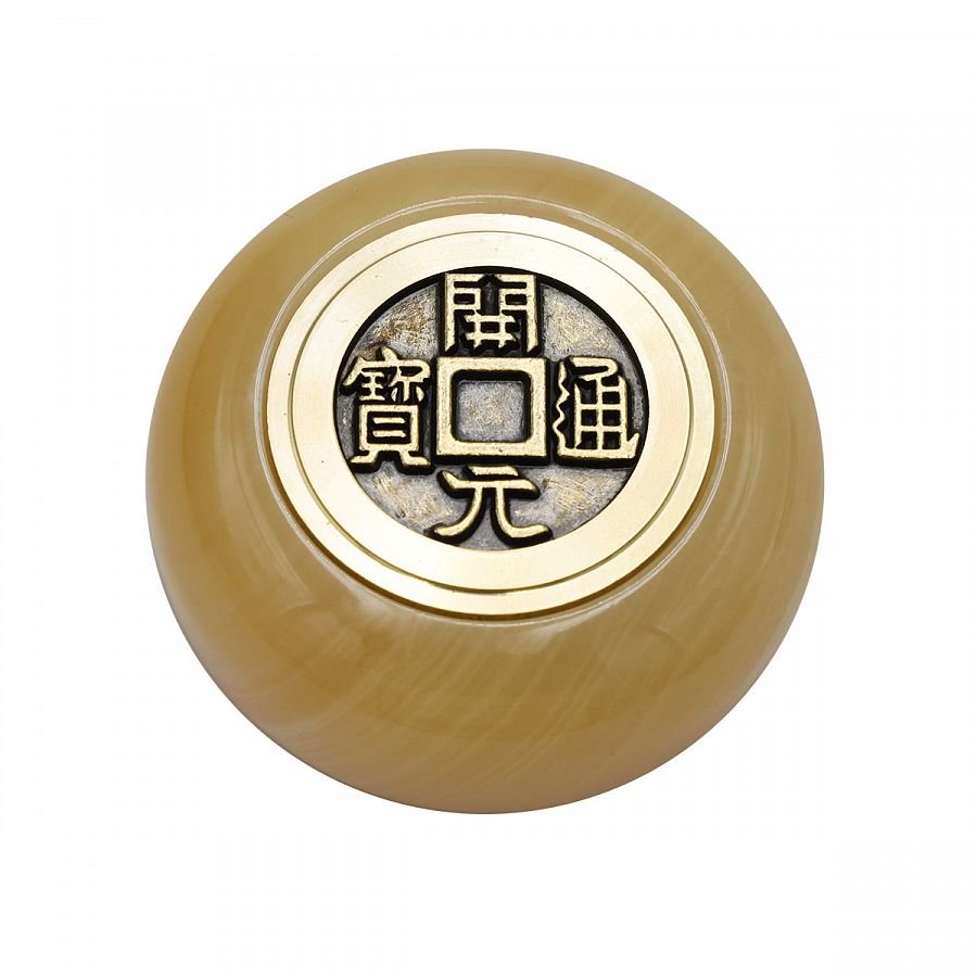 五行轉運珠-黃玉石
